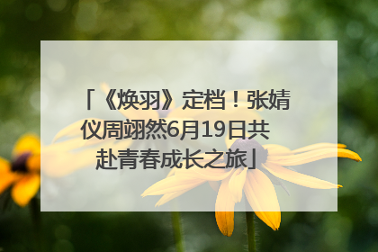 《焕羽》定档！张婧仪周翊然6月19日共赴青春成长之旅