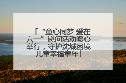 “童心同梦 爱在六一”慰问活动暖心举行，守护沈城困境儿童幸福童年