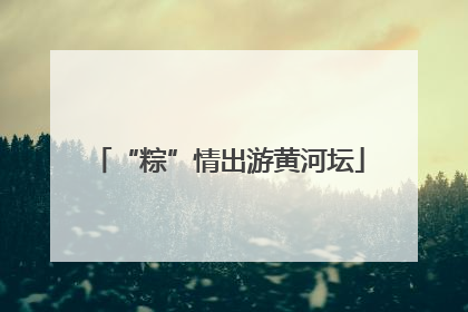 “粽”情出游黄河坛