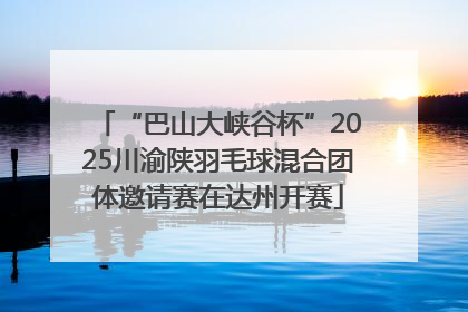“巴山大峡谷杯”2025川渝陕羽毛球混合团体邀请赛在达州开赛