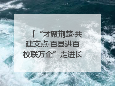 “才聚荆楚·共建支点·百县进百校联万企”走进长江大学文理学院