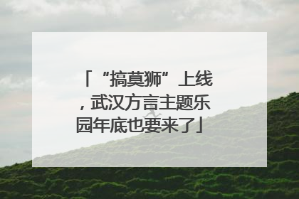 “搞莫狮”上线，武汉方言主题乐园年底也要来了
