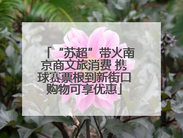 “苏超”带火南京商文旅消费 携球赛票根到新街口购物可享优惠