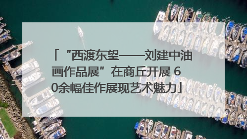 “西渡东望——刘建中油画作品展”在商丘开展 60余幅佳作展现艺术魅力