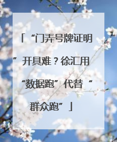 “门弄号牌证明”开具难？徐汇用“数据跑”代替“群众跑”