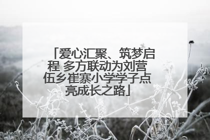 爱心汇聚、筑梦启程 多方联动为刘营伍乡崔寨小学学子点亮成长之路