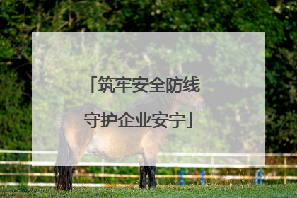 筑牢安全防线 守护企业安宁
