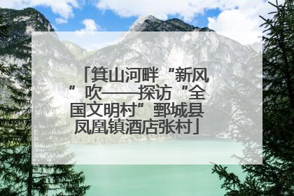 箕山河畔“新风”吹——探访“全国文明村”鄄城县凤凰镇酒店张村
