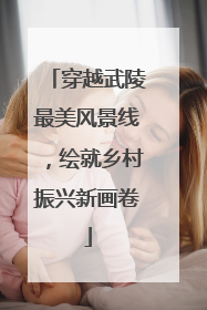 穿越武陵最美风景线，绘就乡村振兴新画卷