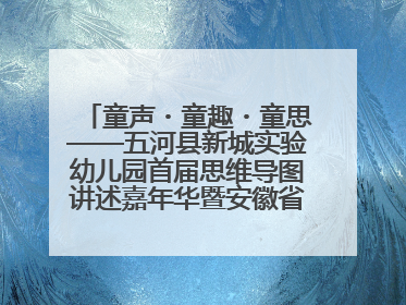 童声・童趣・童思——五河县新城实验幼儿园首届思维导图讲述嘉年华暨安徽省学前教育教研基地园项目阶段性成果展示活动
