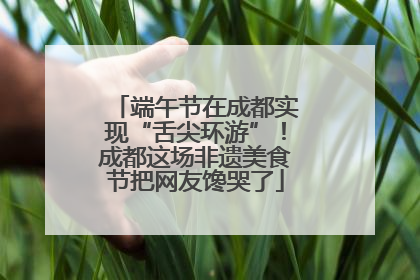 端午节在成都实现“舌尖环游”！成都这场非遗美食节把网友馋哭了