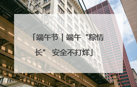 端午节｜端午“粽情长” 安全不打烊