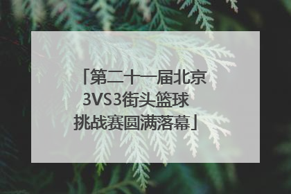 第二十一届北京3VS3街头篮球挑战赛圆满落幕