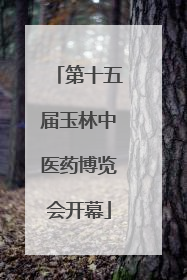 第十五届玉林中医药博览会开幕