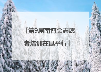 第9届南博会志愿者培训在昆举行