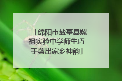 绵阳市盐亭县嫘祖实验中学师生巧手剪出家乡神韵