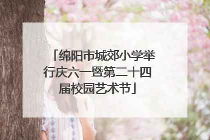 绵阳市城郊小学举行庆六一暨第二十四届校园艺术节