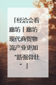 经洽会看廊坊丨廊坊现代商贸物流产业更加“筋强骨壮”