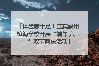 体验感十足！宜宾叙州樟海学校开展“端午·六一”双节同庆活动
