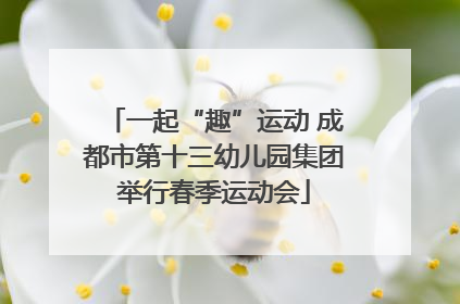 一起“趣”运动 成都市第十三幼儿园集团举行春季运动会