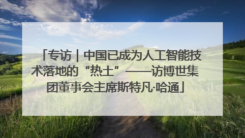 专访｜中国已成为人工智能技术落地的“热土”——访博世集团董事会主席斯特凡·哈通
