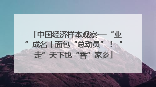 中国经济样本观察·一“业”成名丨面包“总动员”！“走”天下也“香”家乡