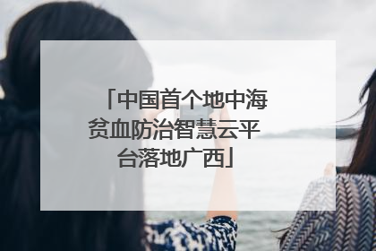 中国首个地中海贫血防治智慧云平台落地广西