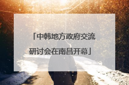 中韩地方政府交流研讨会在南昌开幕