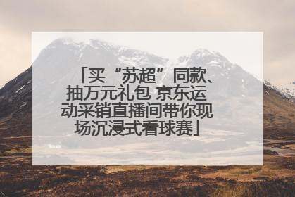 买“苏超”同款、抽万元礼包 京东运动采销直播间带你现场沉浸式看球赛