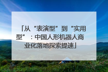 从“表演型”到“实用型”：中国人形机器人商业化落地探索提速