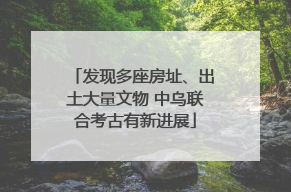 发现多座房址、出土大量文物 中乌联合考古有新进展