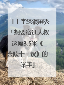十字绣银屏秀！想要宿迁大叔这幅3.5米《金陵十二钗》的举手