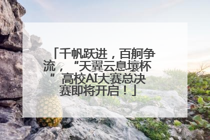 千帆跃进，百舸争流，“天翼云息壤杯”高校AI大赛总决赛即将开启！