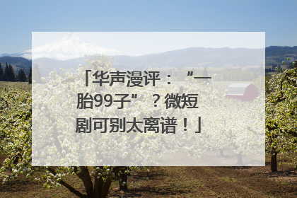 华声漫评：“一胎99子”？微短剧可别太离谱！