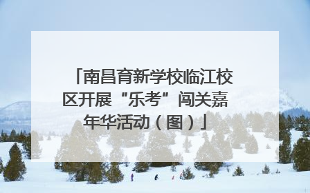 南昌育新学校临江校区开展“乐考”闯关嘉年华活动（图）