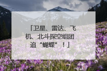 卫星、雷达、飞机、北斗探空组团追“蝴蝶”！