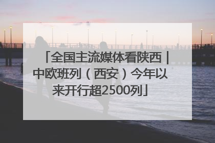 全国主流媒体看陕西｜中欧班列（西安）今年以来开行超2500列