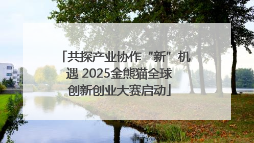 共探产业协作“新”机遇 2025金熊猫全球创新创业大赛启动