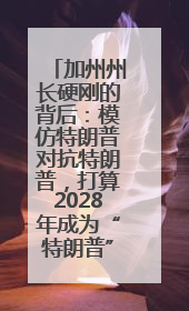 加州州长硬刚的背后：模仿特朗普对抗特朗普，打算2028年成为“特朗普”