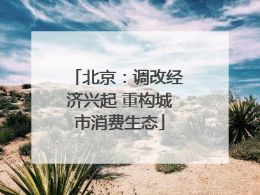 北京：调改经济兴起 重构城市消费生态