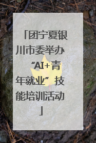 团宁夏银川市委举办“AI+青年就业”技能培训活动