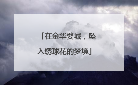 在金华婺城，坠入绣球花的梦境