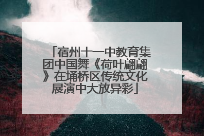 宿州十一中教育集团中国舞《荷叶翩翩》在埇桥区传统文化展演中大放异彩
