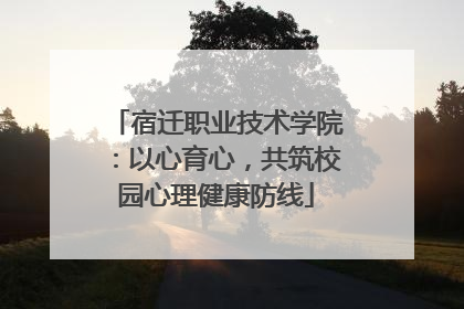宿迁职业技术学院：以心育心，共筑校园心理健康防线