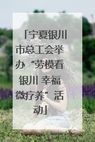 宁夏银川市总工会举办“劳模看银川 幸福微疗养”活动
