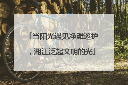 当阳光遇见净滩巡护，湘江泛起文明的光