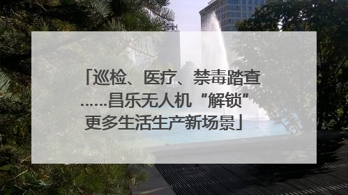 巡检、医疗、禁毒踏查……昌乐无人机“解锁”更多生活生产新场景
