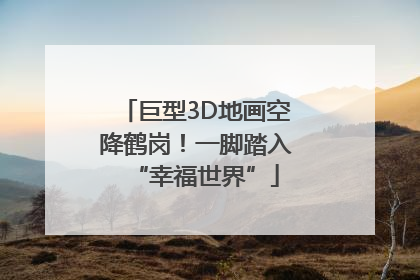 巨型3D地画空降鹤岗！一脚踏入“幸福世界”
