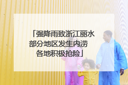 强降雨致浙江丽水部分地区发生内涝 各地积极抢险