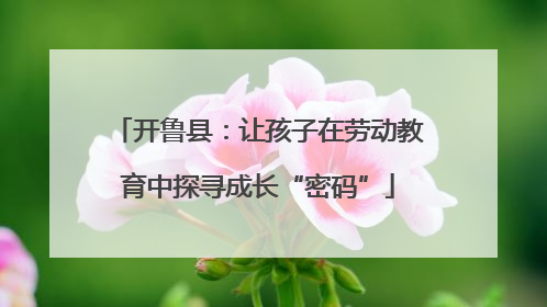开鲁县：让孩子在劳动教育中探寻成长“密码”